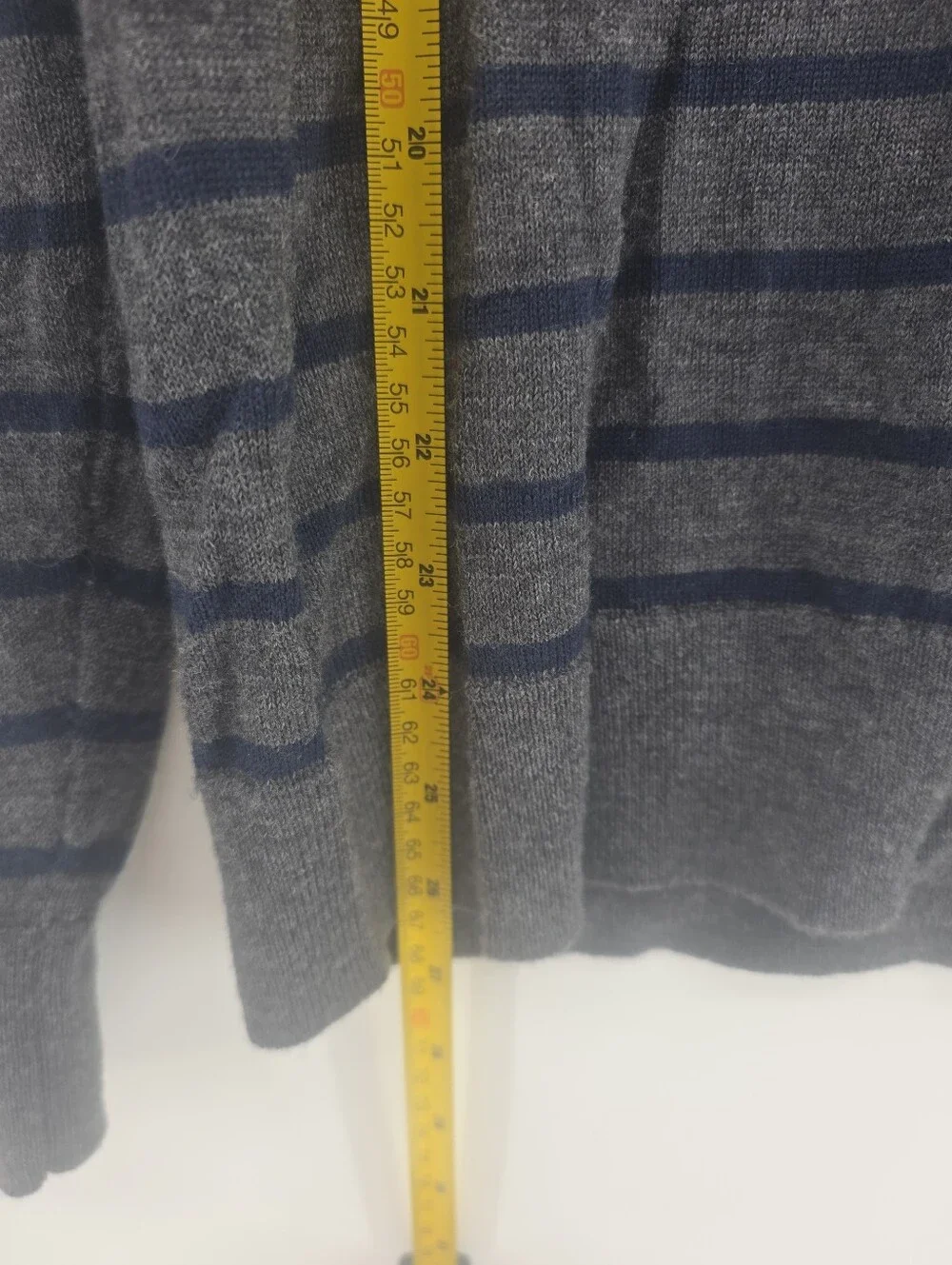 Banana Republic Sweater Crew Neck Lightweight Italian 100% Merino Wool Gray M